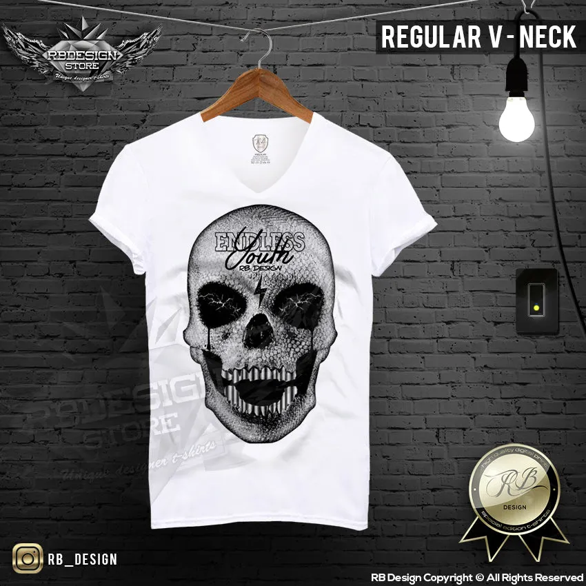 Endless Youth Men's Diamond Skull T-shirt RB Design Tank Top MD495