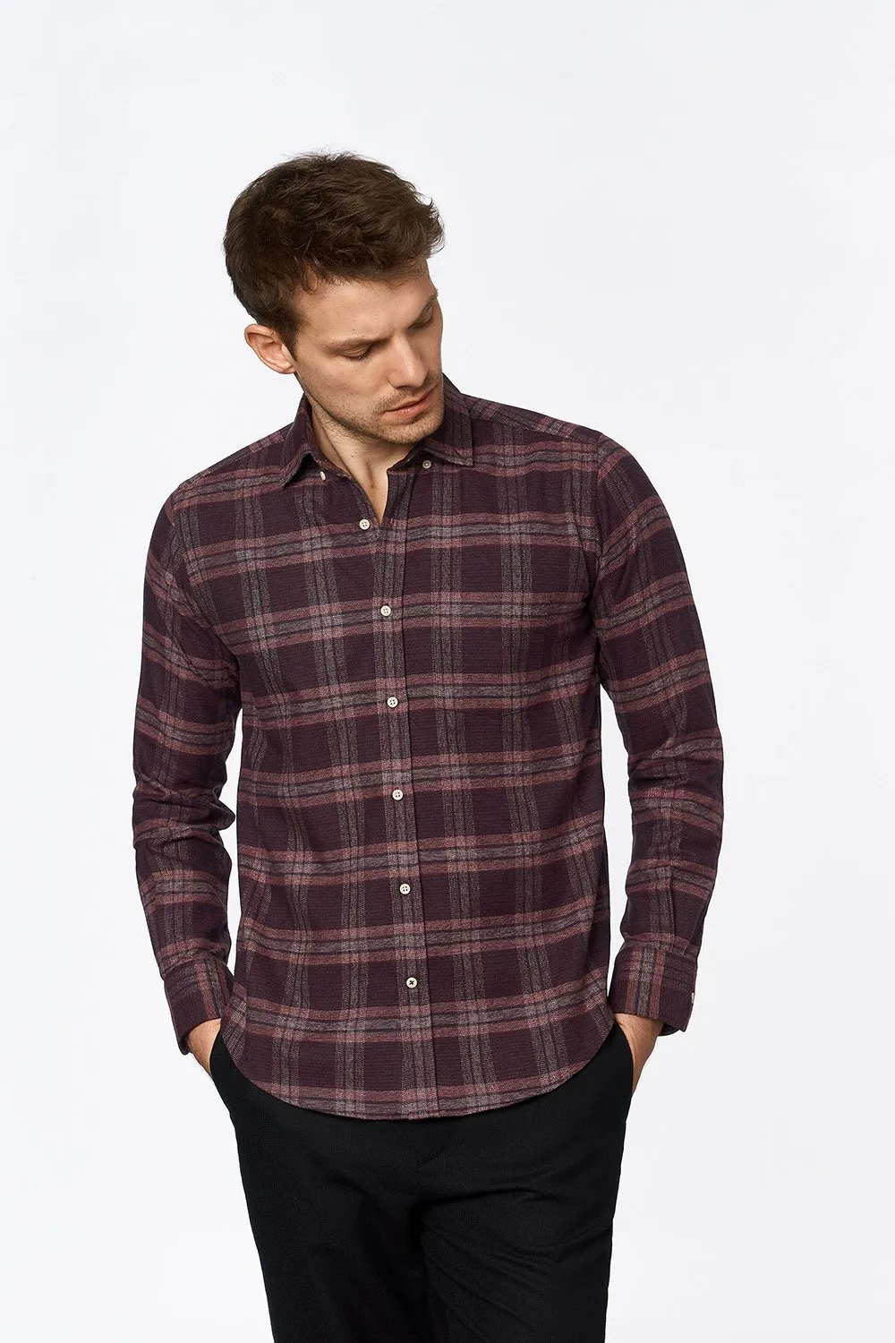 Flannel Shirt Abies Bordeaux