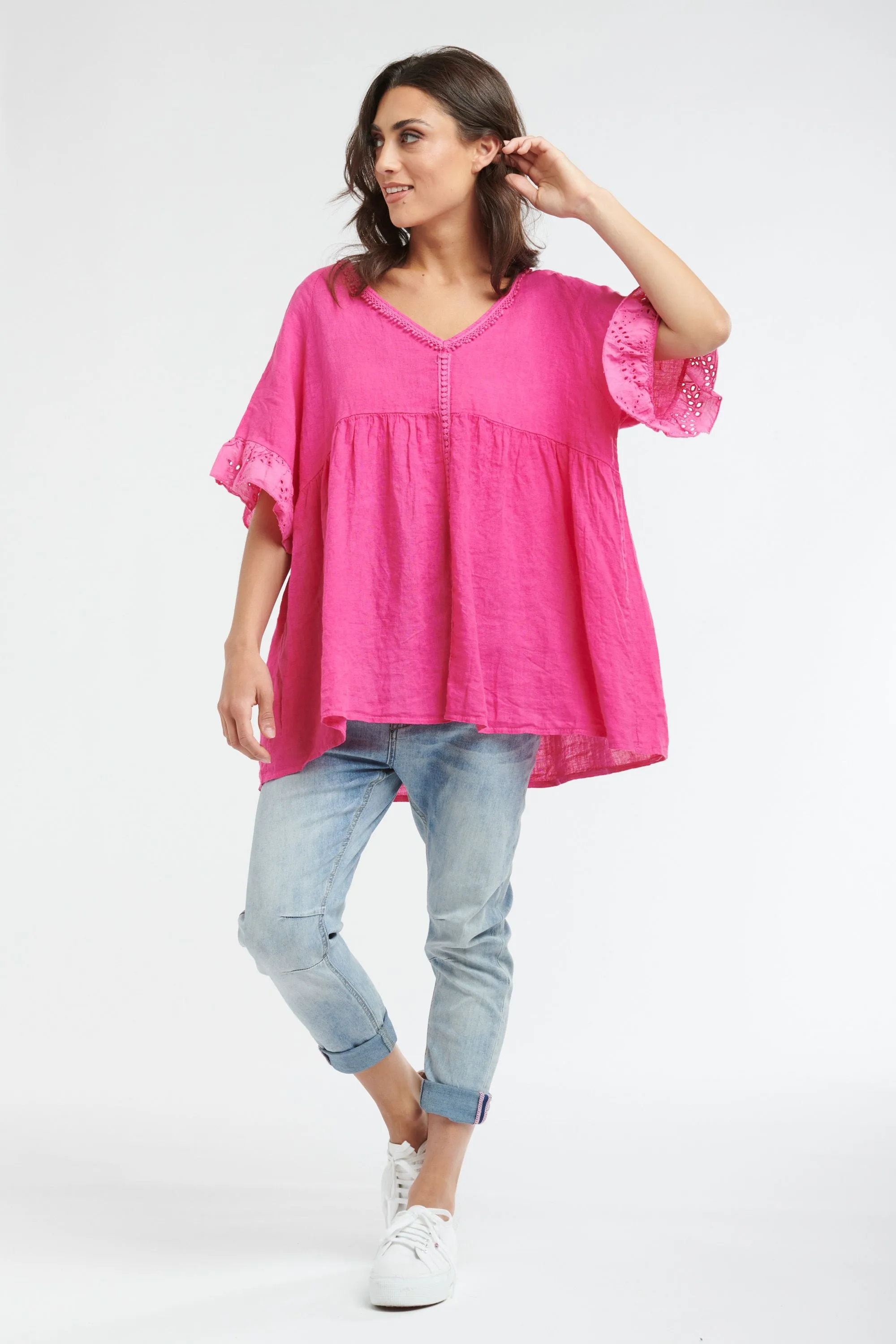 Flossy Top Hot Pink