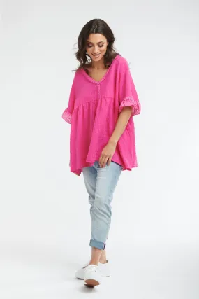 Flossy Top Hot Pink