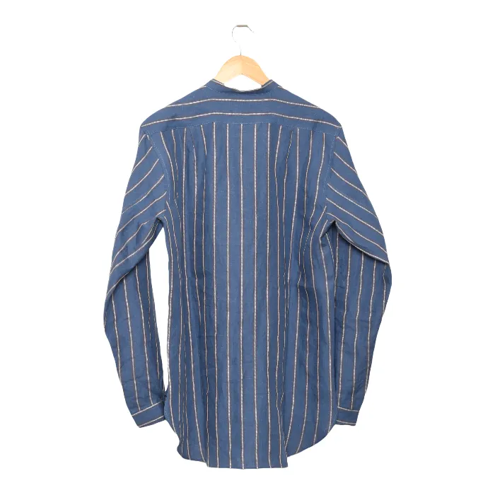 Frank Leder Linen Shirt stripes 35