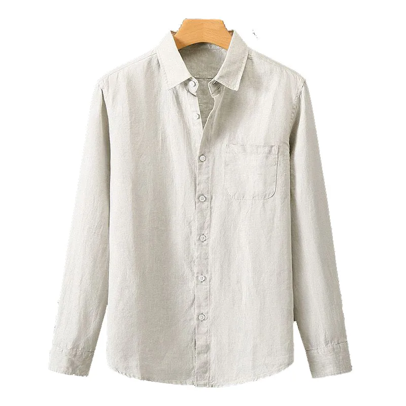 GEOJE Old Money Linen Shirt