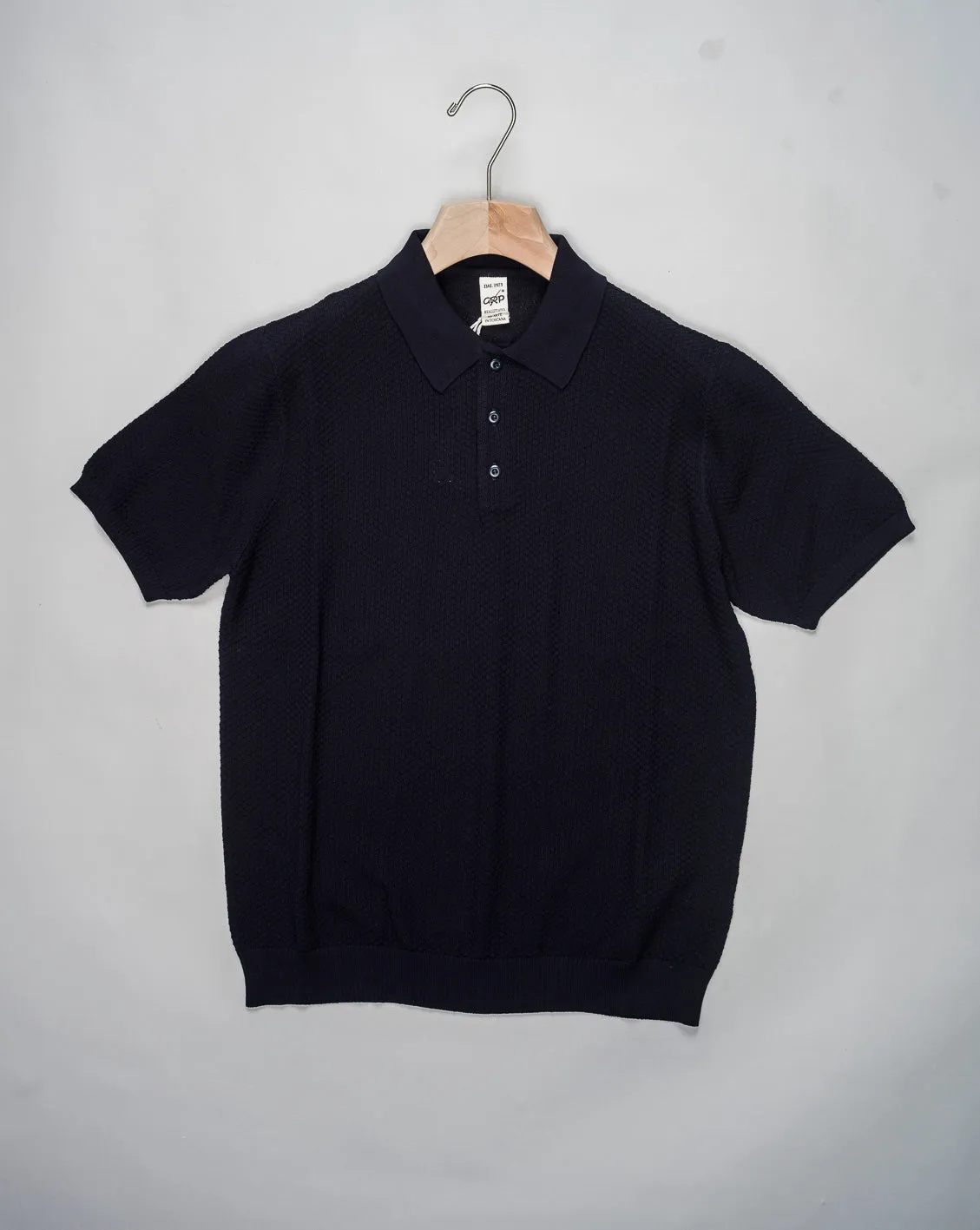 G.R.P. Firenze Cotton Polo Shirt / Navy