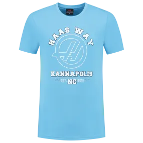 Haas Racing F1 "Haas Way Kannapolis" T-Shirt - Blue