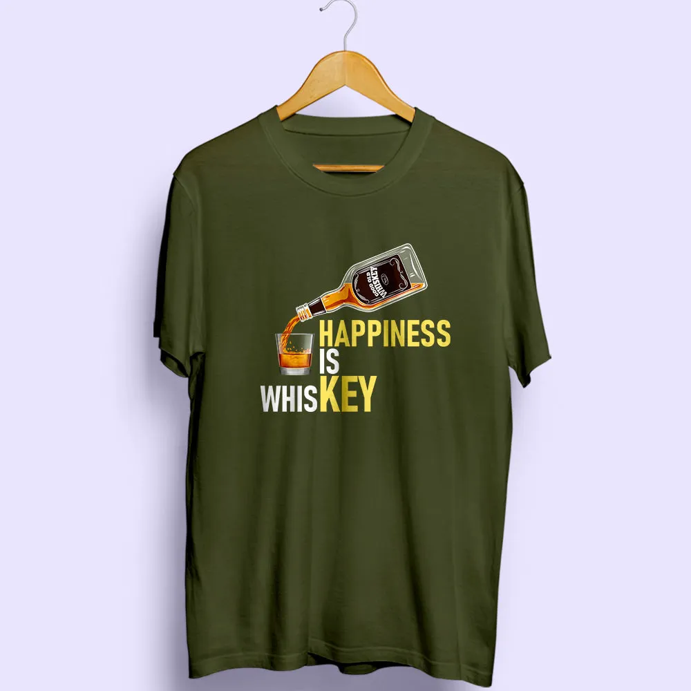 Happiness Is Key Half Sleeve T-Shirt