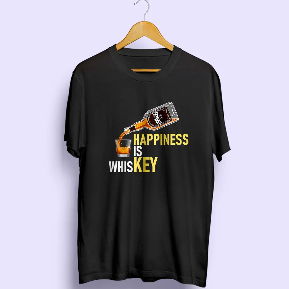 Happiness Is Key Half Sleeve T-Shirt