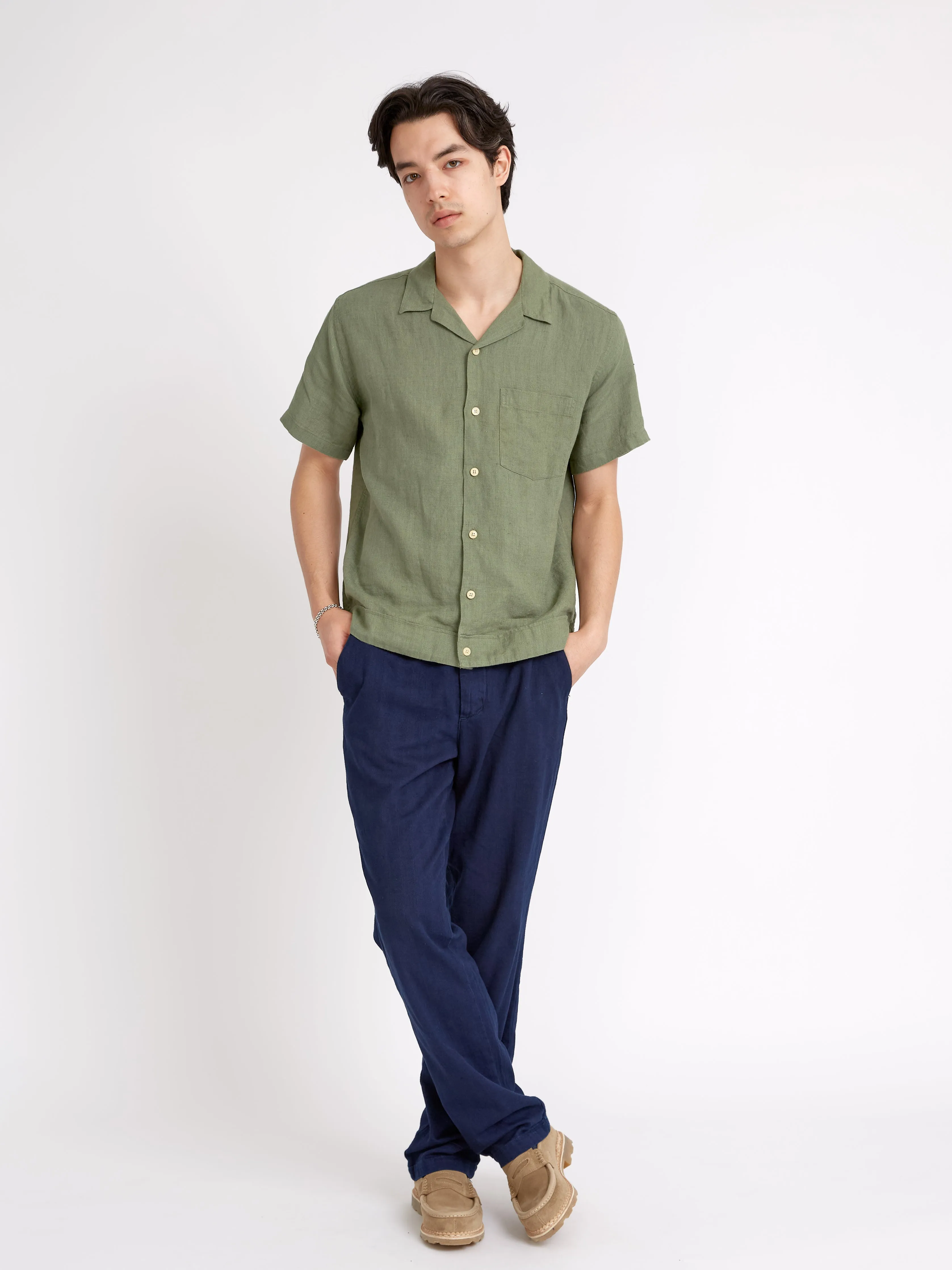 Havana Short Sleeve Shirt Coney Green