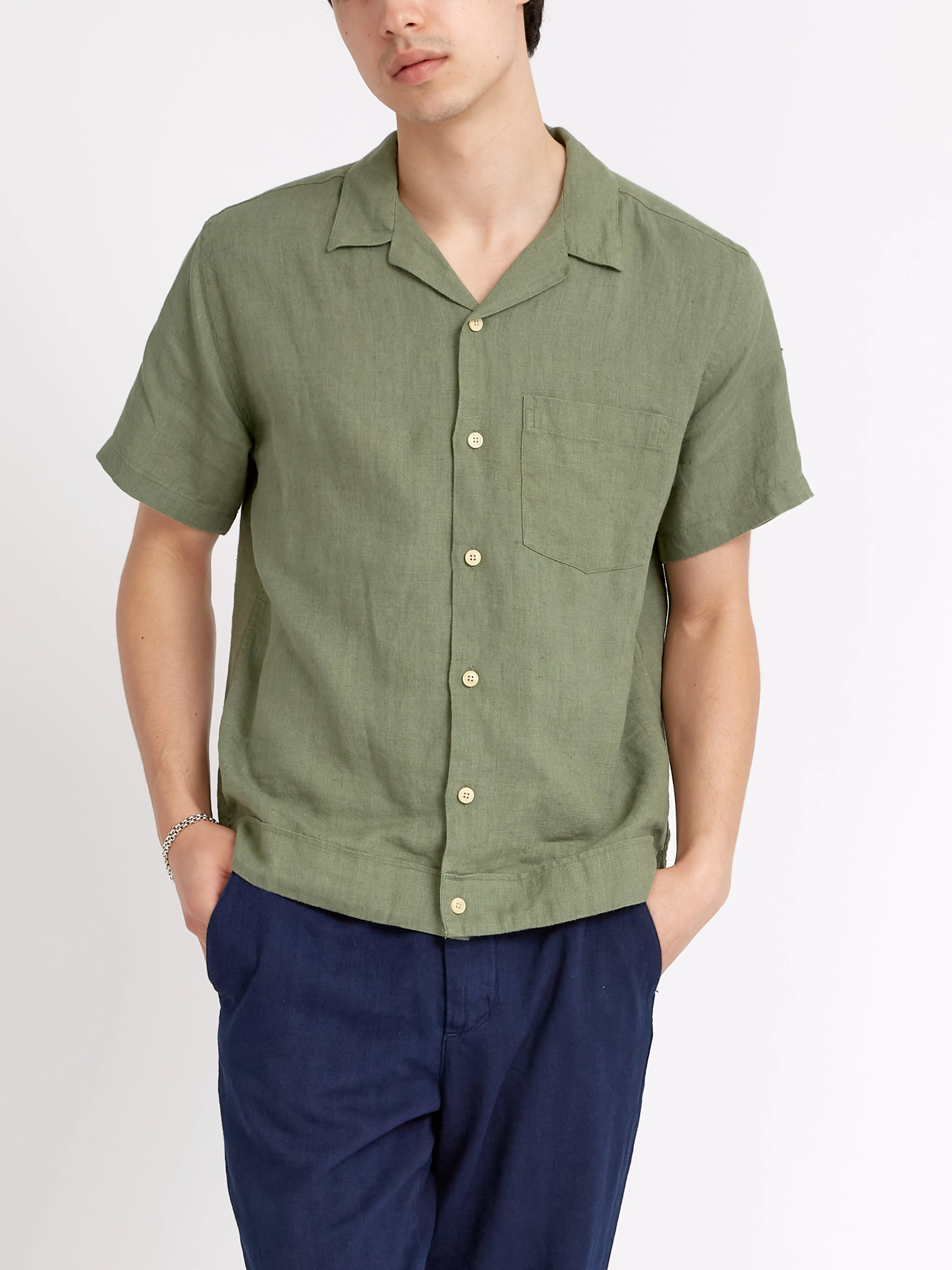 Havana Short Sleeve Shirt Coney Green