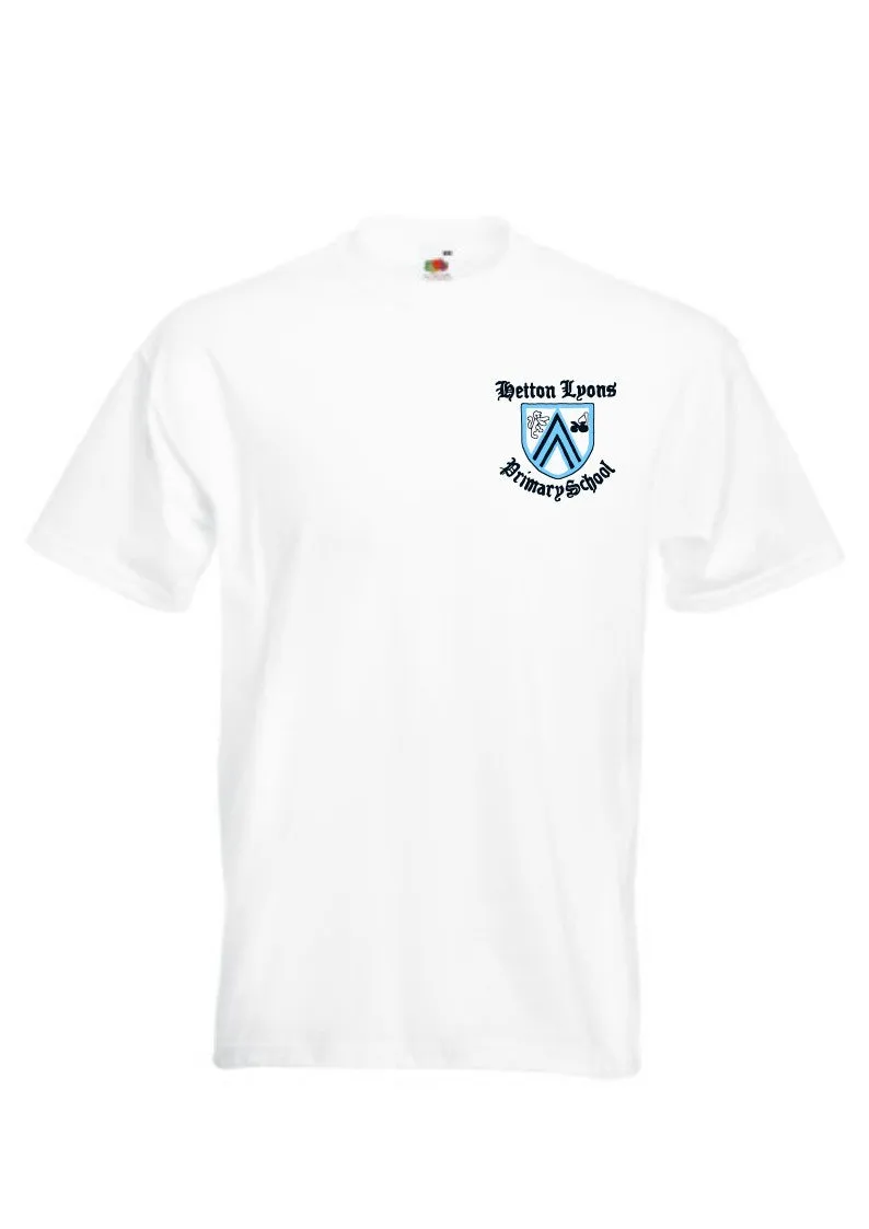 Hetton Lyons Primary School White P.E. T-Shirt