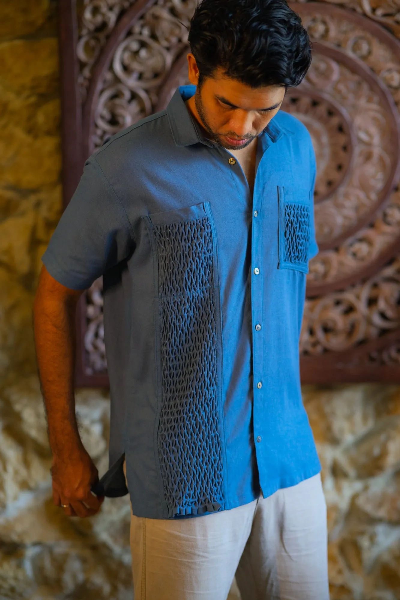 honeycomb men's shirt