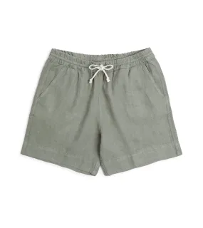 Bay Green Linen Shorts by La Paz Pestena: Lightweight and Breathable