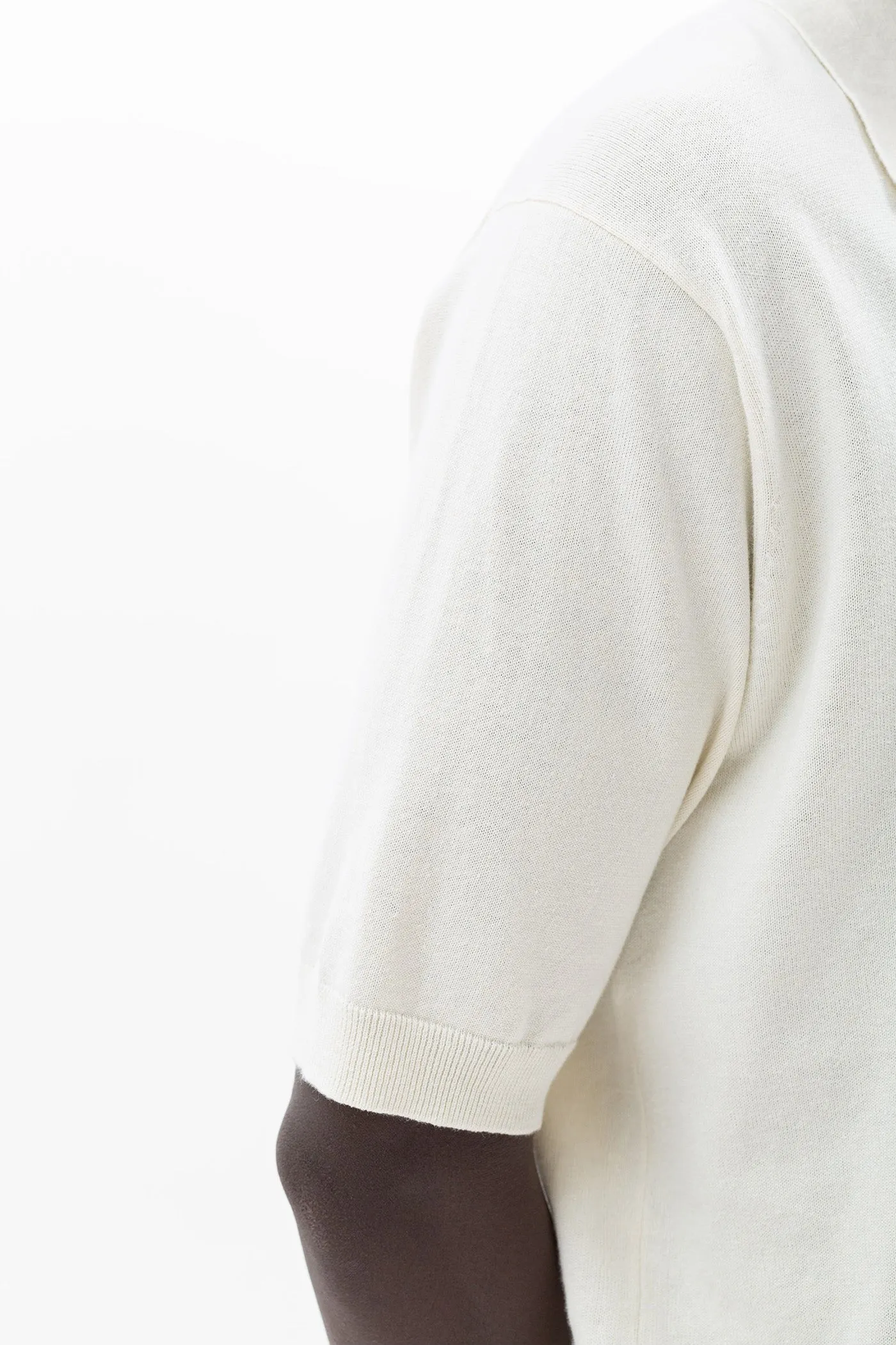 Leif Cotton Linen Polo - Kit White