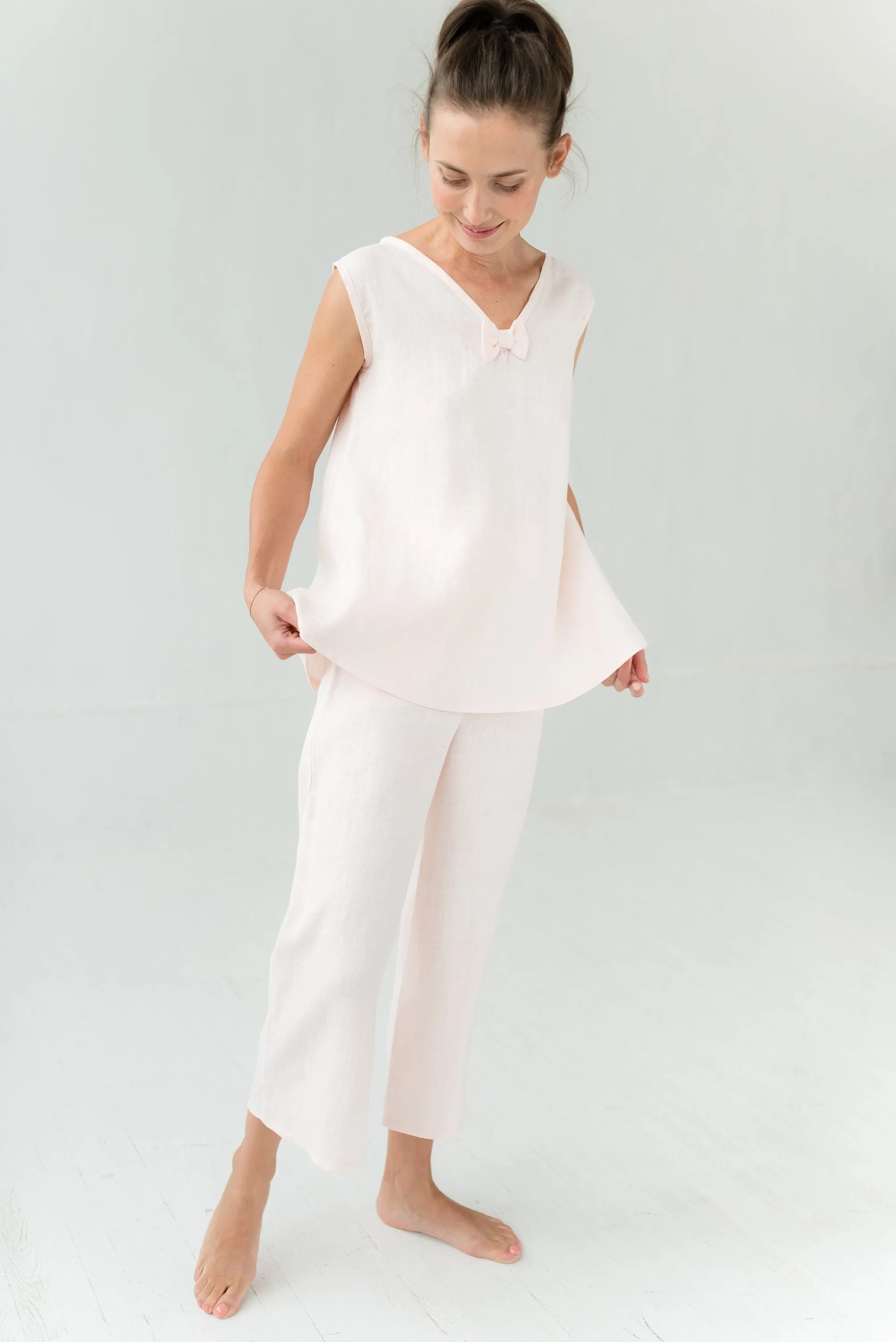 LeMuse Linen nightshirt SLEEP, Rose, XS