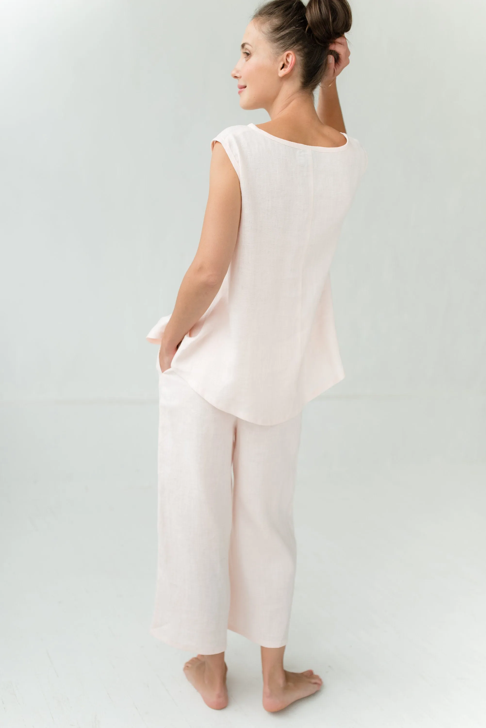 LeMuse Linen nightshirt SLEEP, Rose, XS