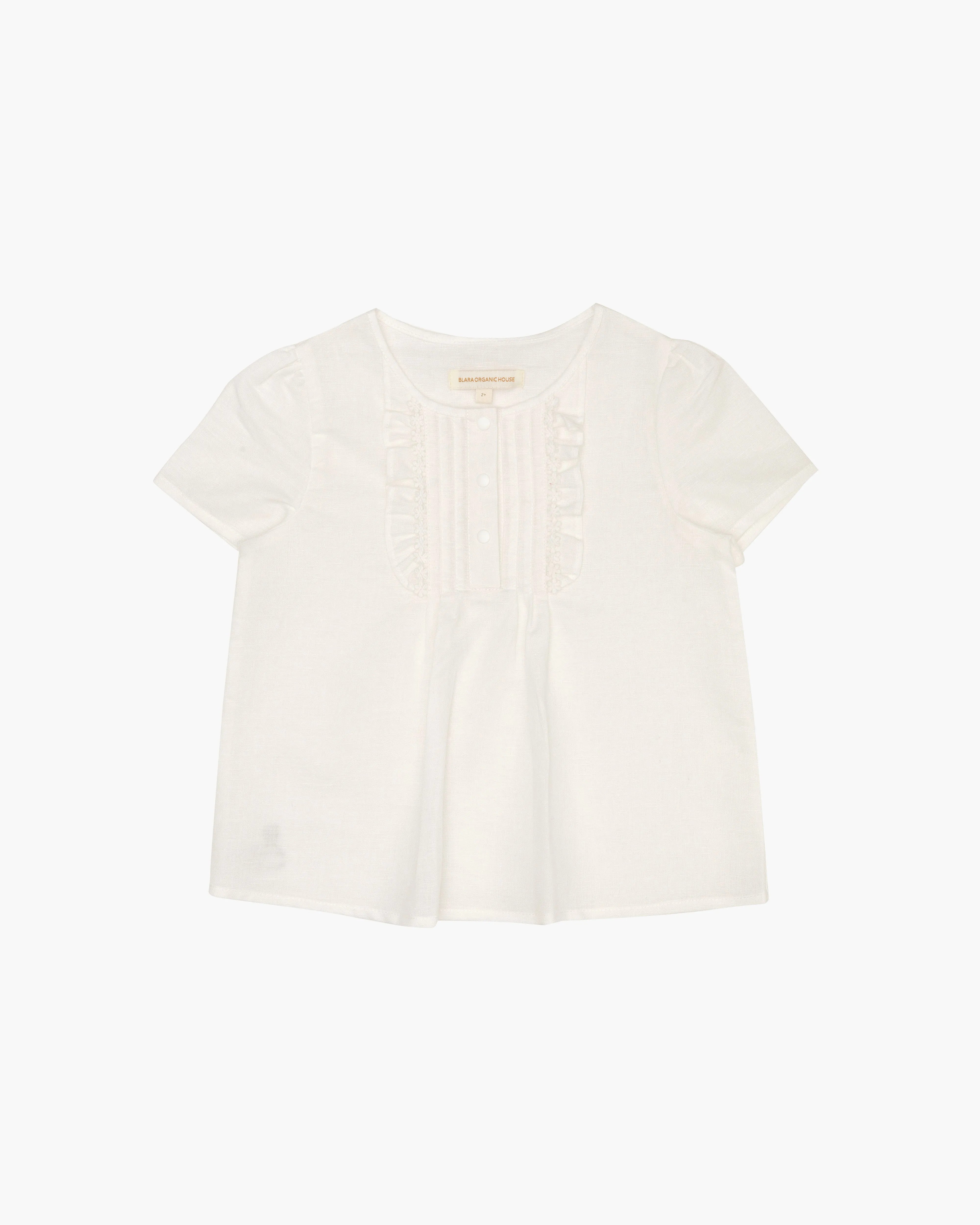 Linen Ruffle T-shirt