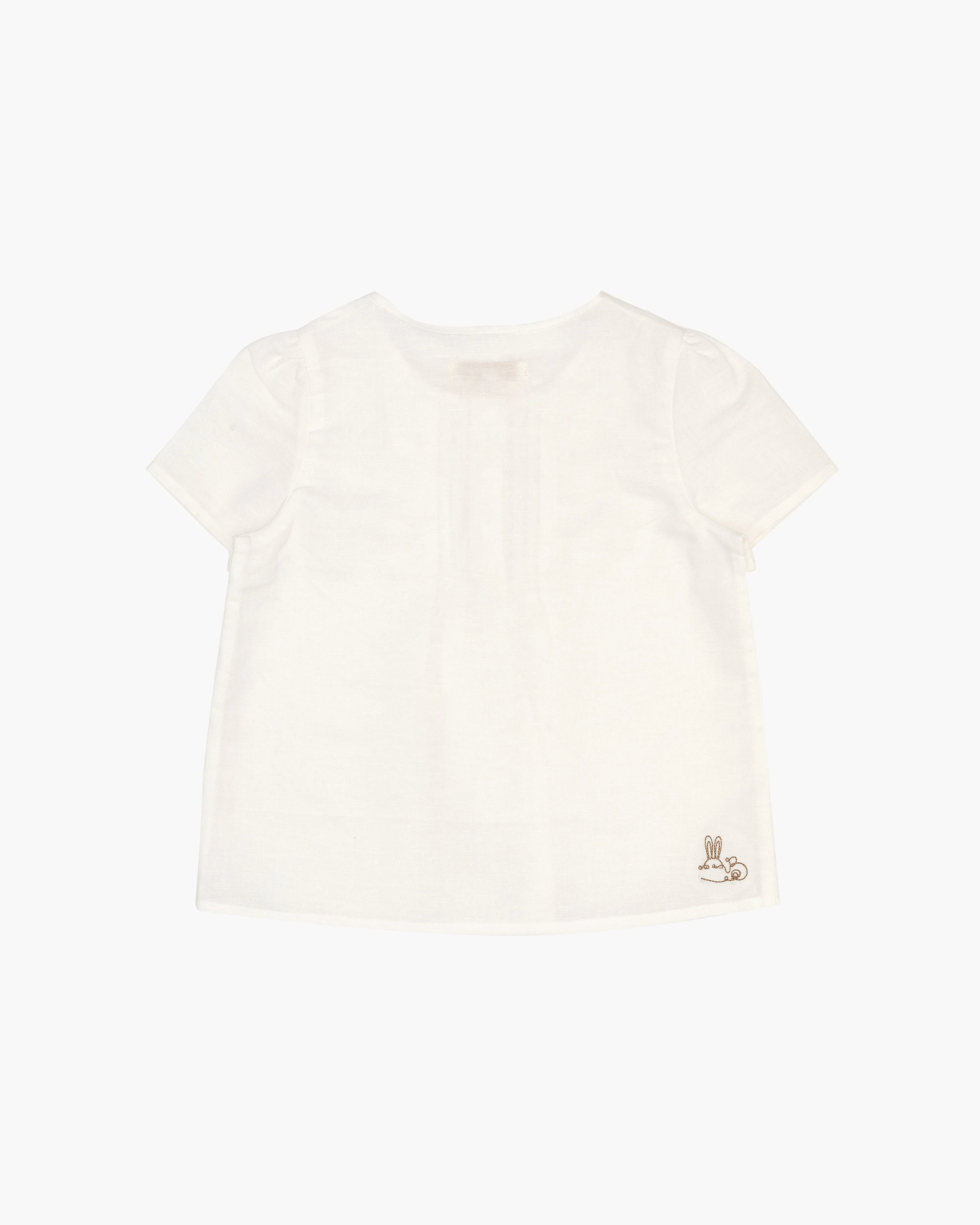 Linen Ruffle T-shirt