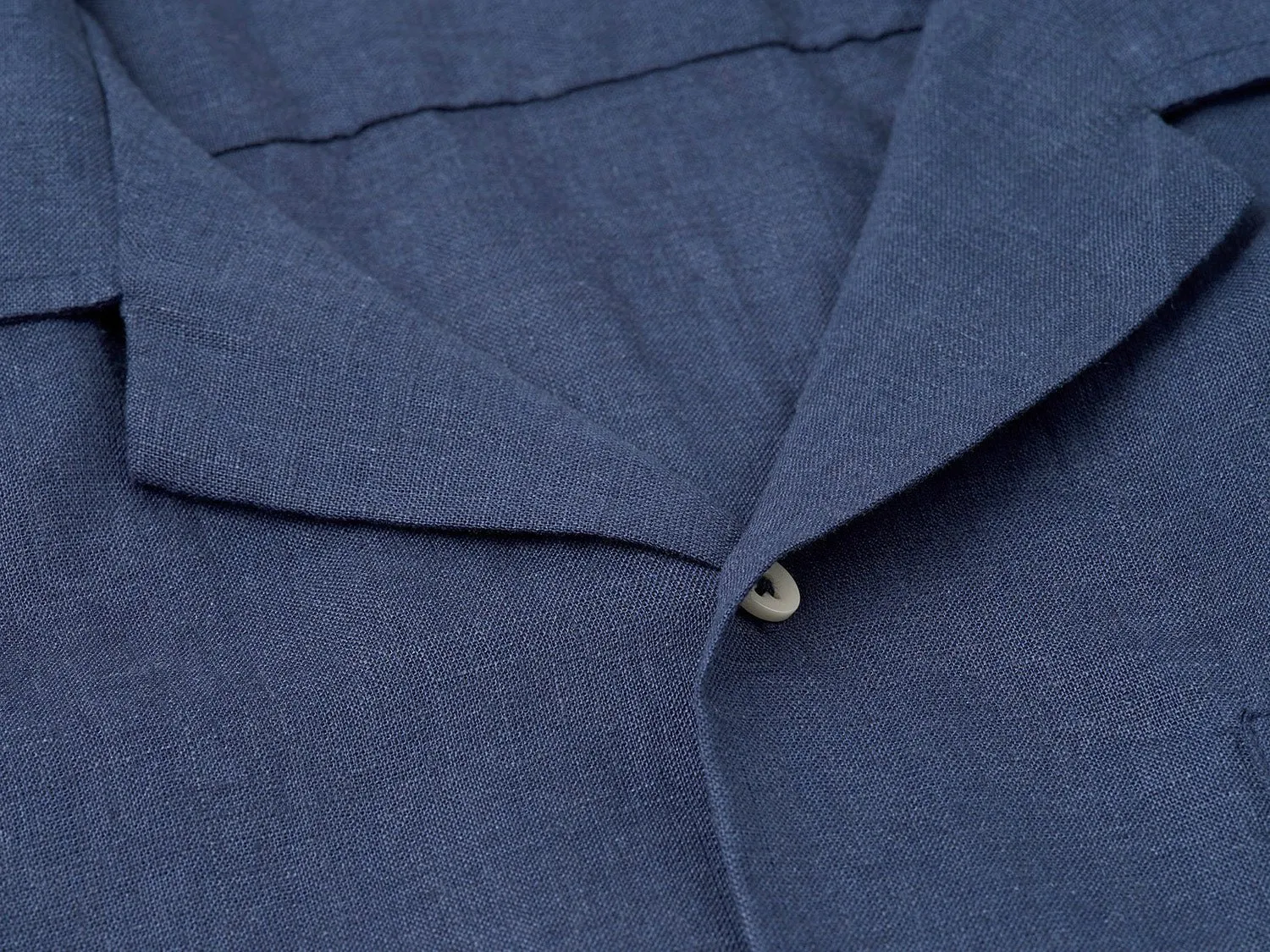 Linen Shirt Short Maloja Navy