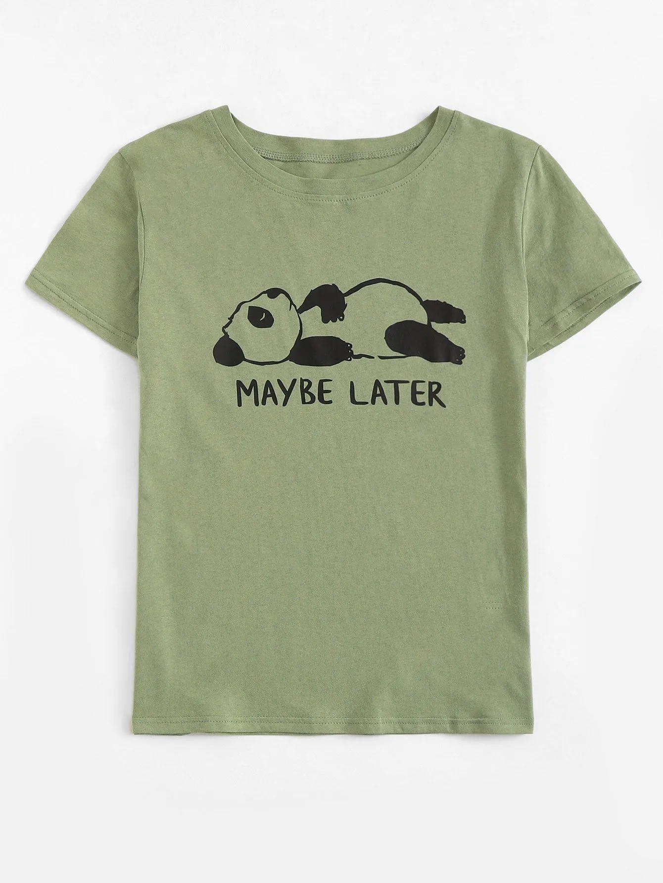 Maybe Later Panda T-Shirt