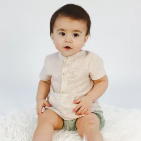 Mayoral Boys Linen Shirt & Shorts Set