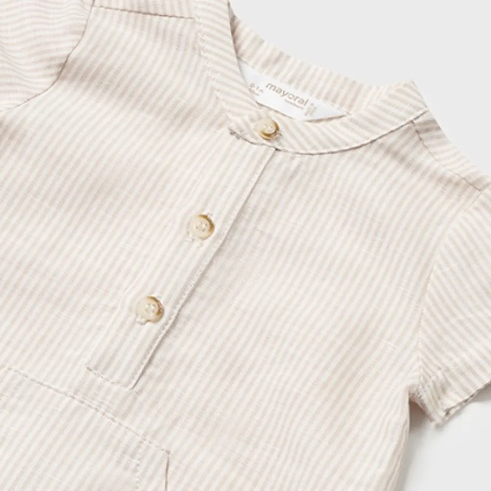 Mayoral Boys Linen Shirt & Shorts Set