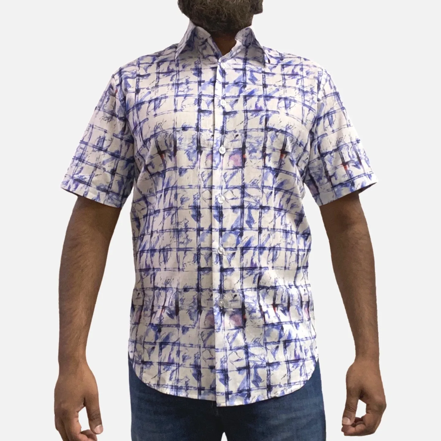 Mens 100% Linen Summer Shirt