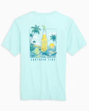 Men's Cerveza Sunset Short Sleeve Tee