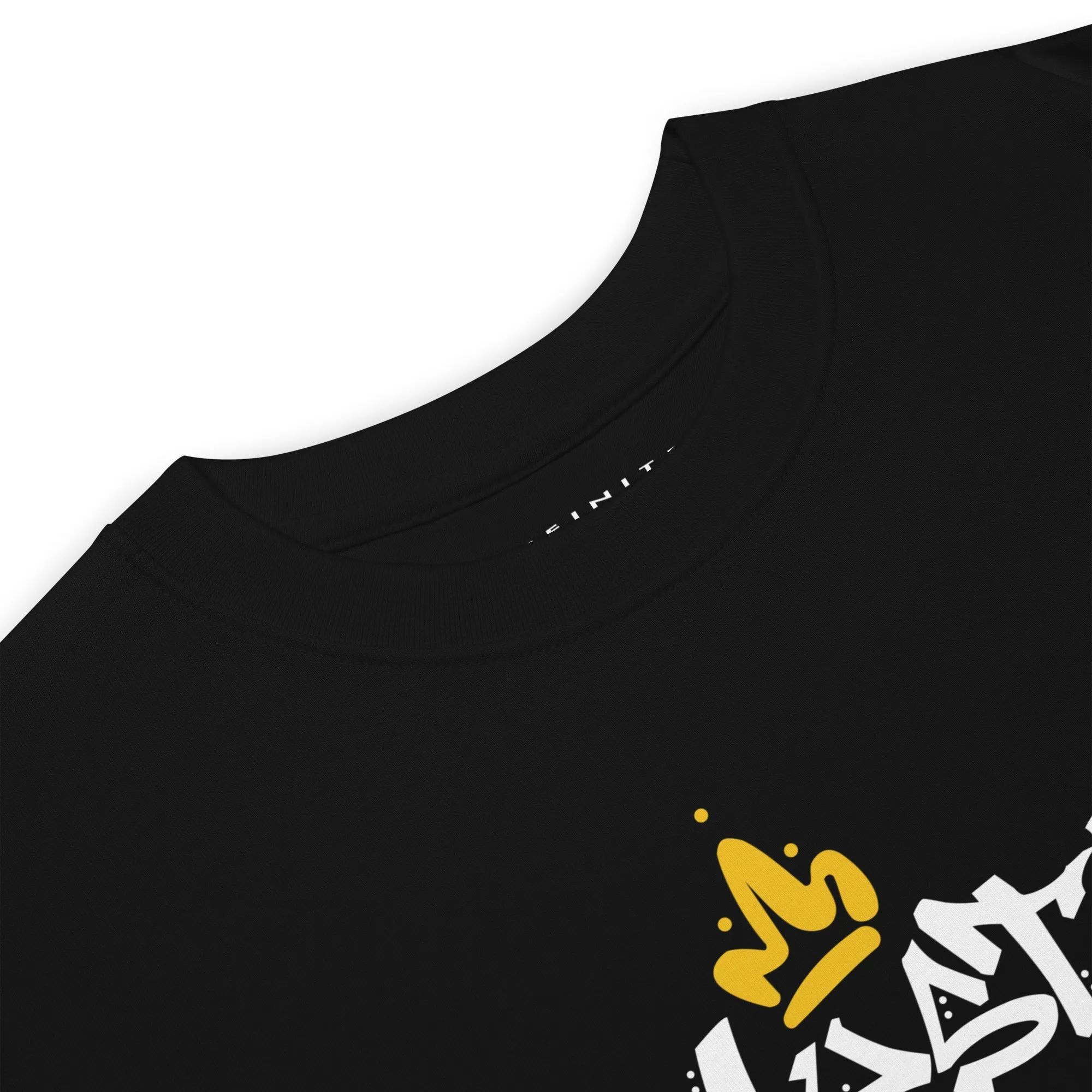 Men’s Hustle King Graffiti Text Graphic Tee