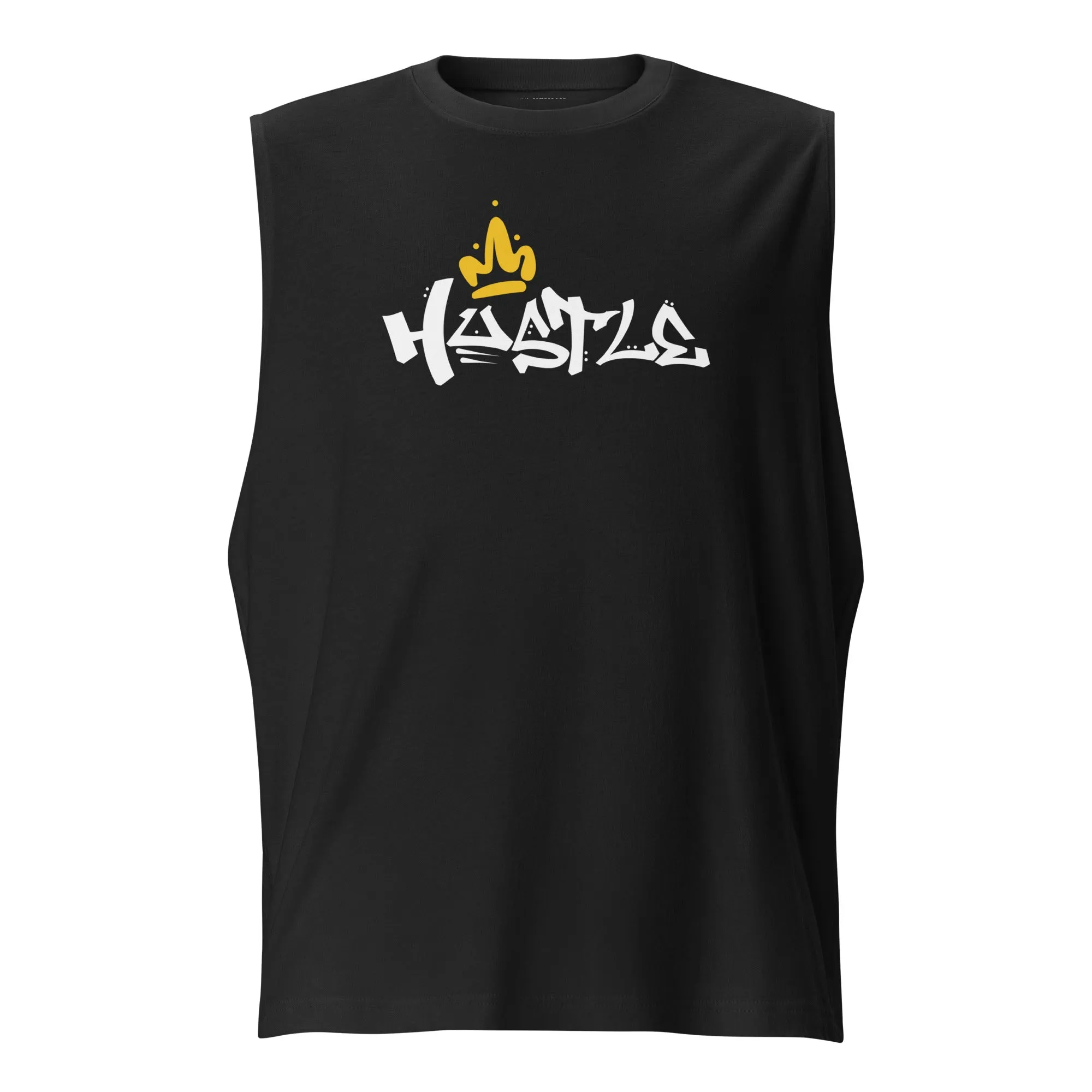 Men's Hustle King Theme Graphic Muscle Shirt