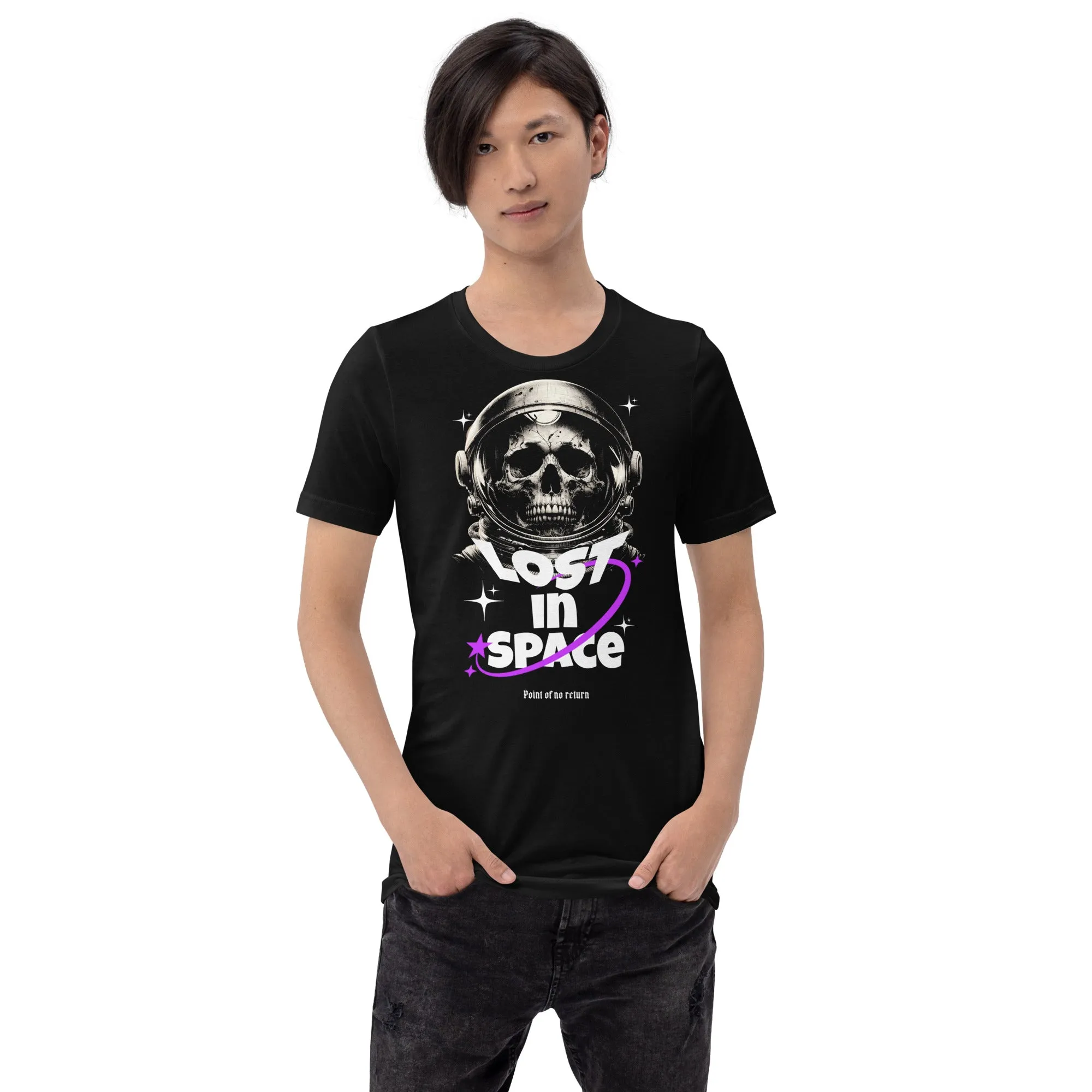 Men's Lost In Space And Skull Short Sleeve Graphic T-shirt