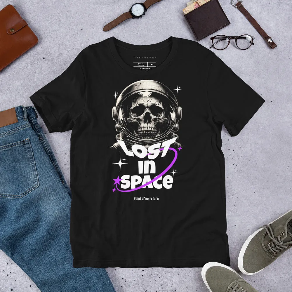 Men's Lost In Space And Skull Short Sleeve Graphic T-shirt