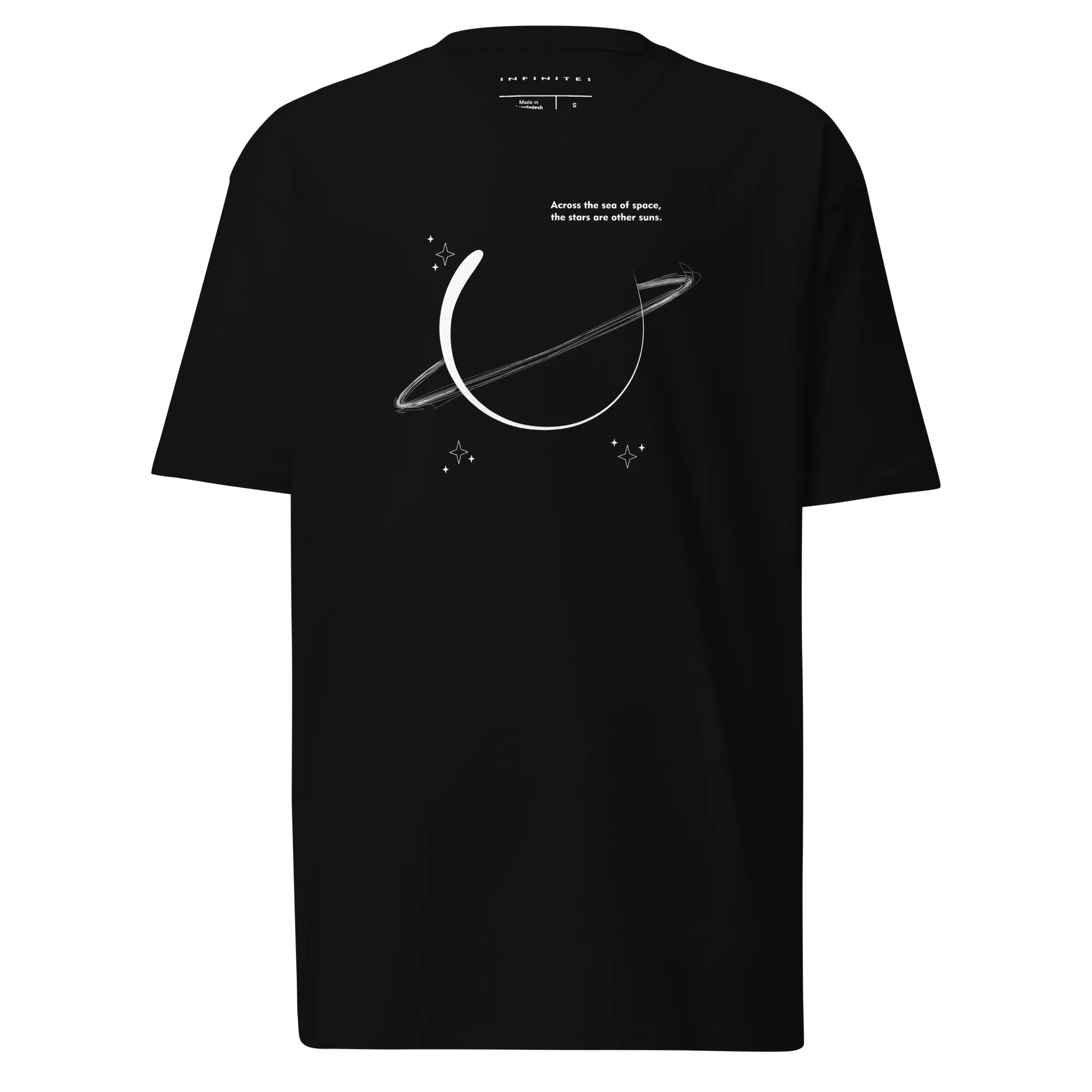 Men’s Planet Doodle And Slogan Graphic Tee