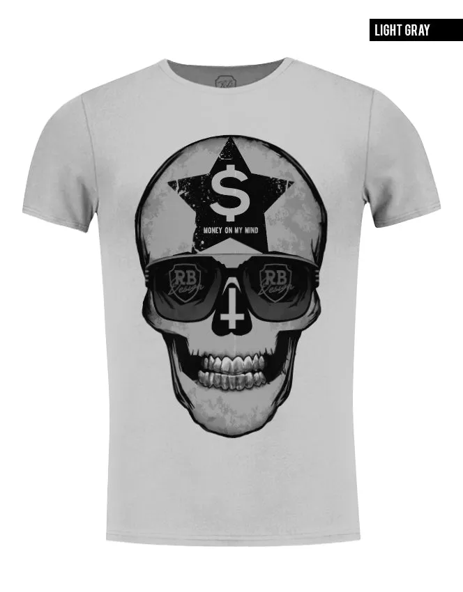 Men's Skull T-shirt "Money on My Mind" / Color Option / MD542