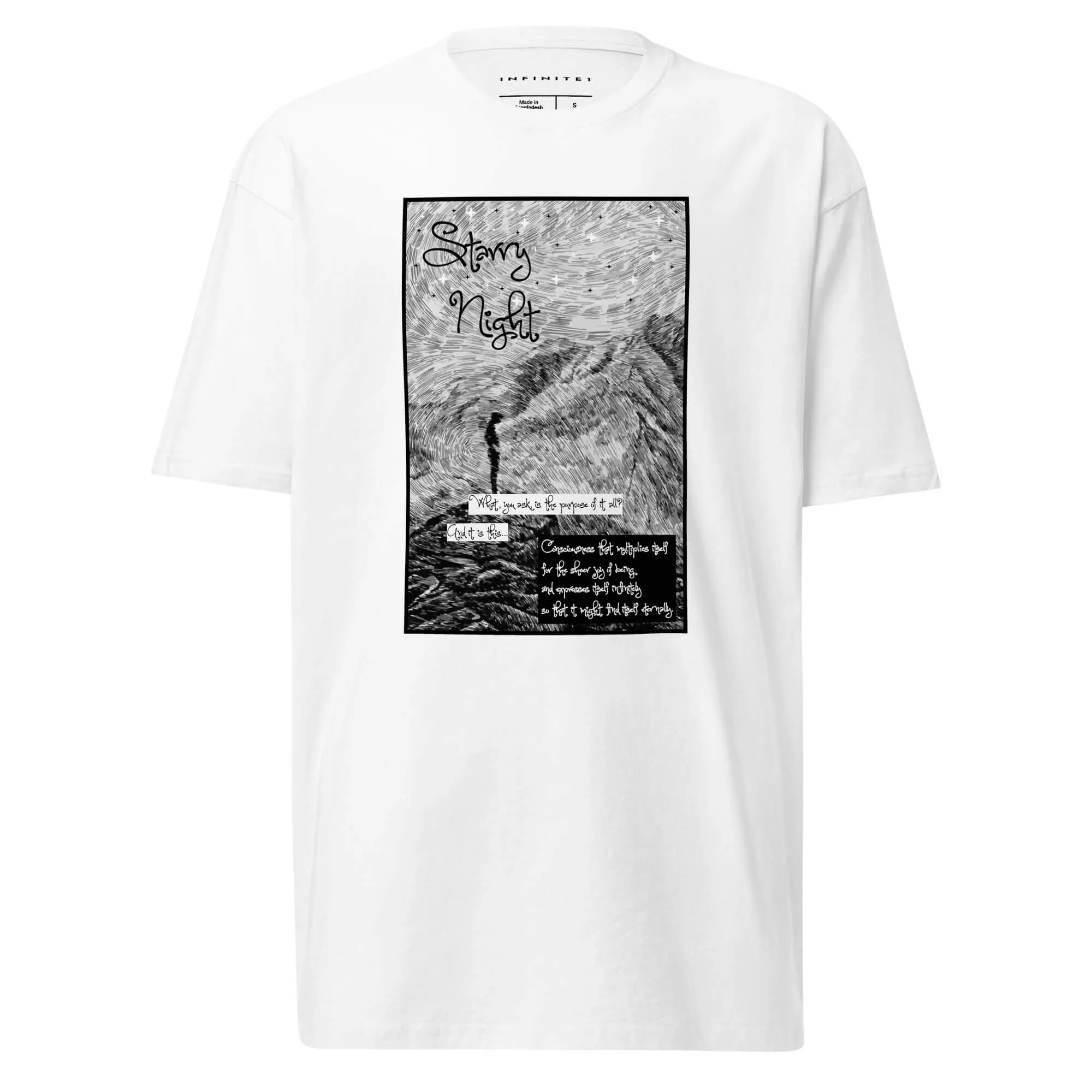 Men’s Slogan And Scratch Art Graphic Tee