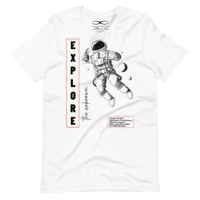 Men's Slogan And Spaceman Graphic Tee