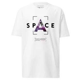 Men’s Space Theme And Quote Graphic White Tee