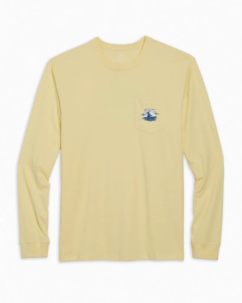 Men's Sunset Skip Jack Attack Long Sleeve Tee