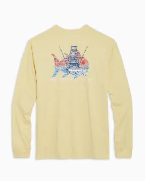 Men's Sunset Skip Jack Attack Long Sleeve Tee