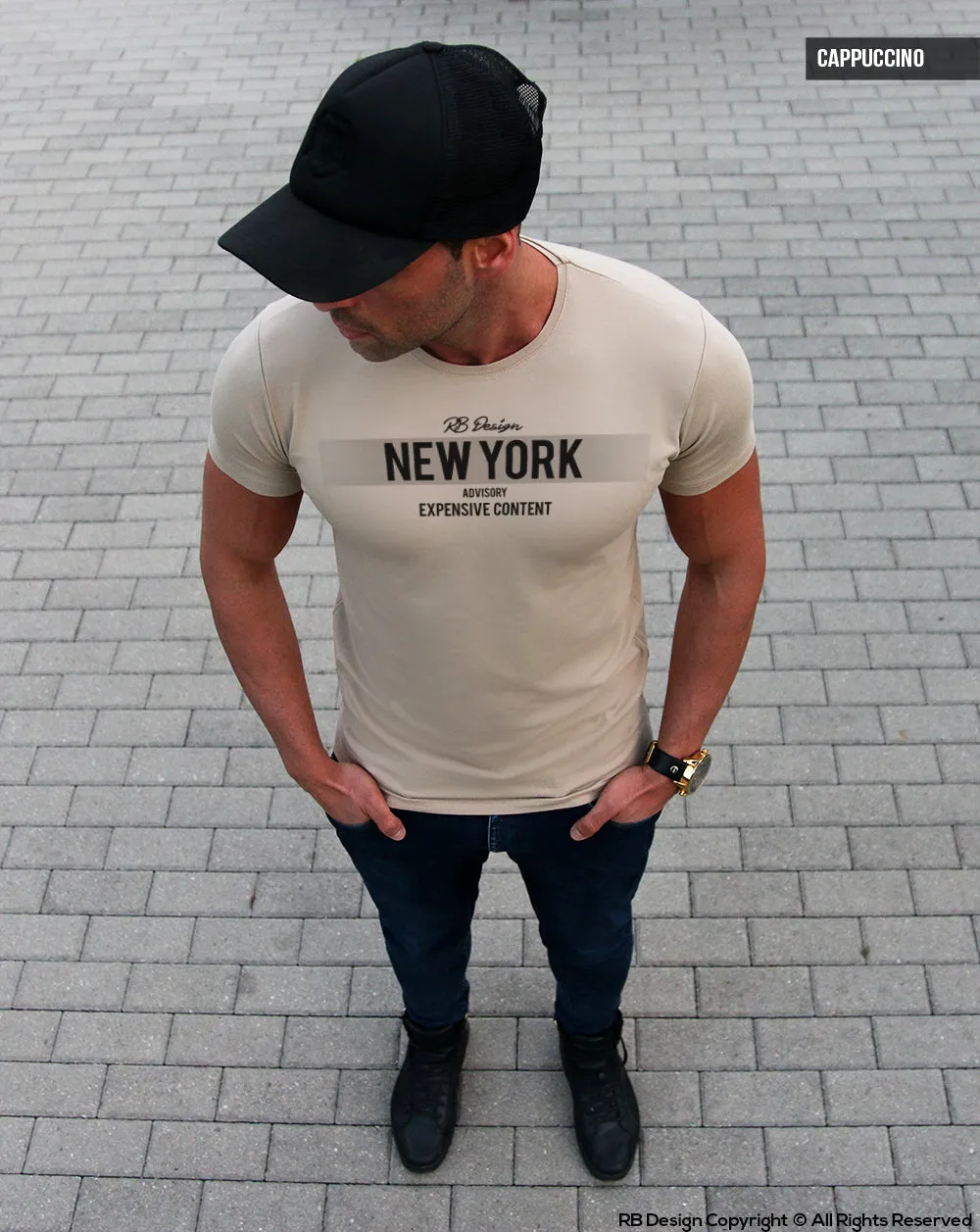 Men's T-shirts "New York Advisory"/ Color Option / MD866