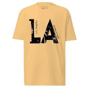 Men's Vintage Gold City Culture Theme Graphic Tee