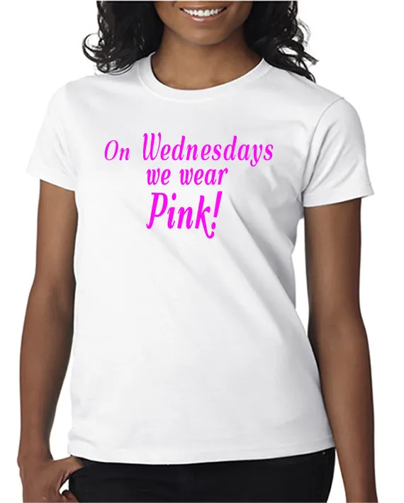 On Wednesdays We Wear Pink - Breast Cancer Ribbons - Mean Girls T-Shirt