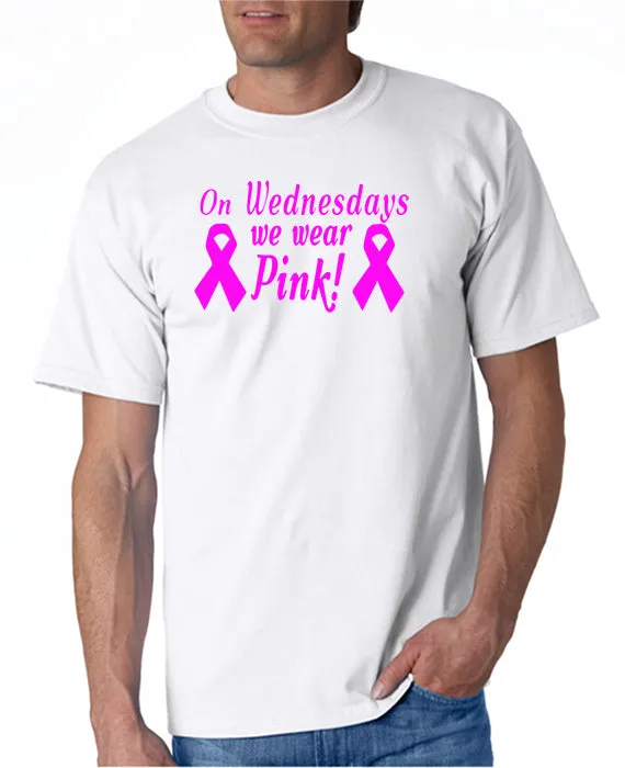 On Wednesdays We Wear Pink - Breast Cancer Ribbons - Mean Girls T-Shirt