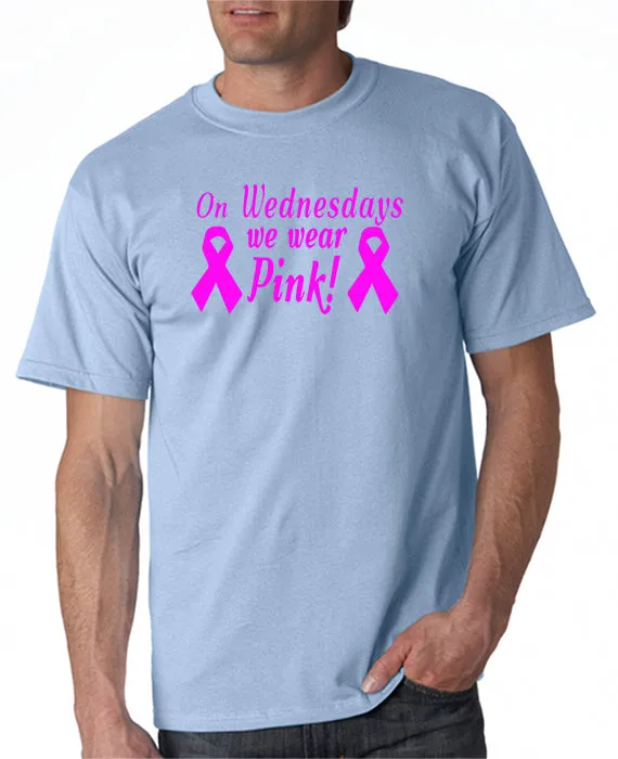 On Wednesdays We Wear Pink - Breast Cancer Ribbons - Mean Girls T-Shirt