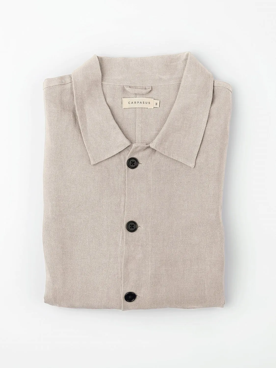 Overshirt Linen Montagnola Beige