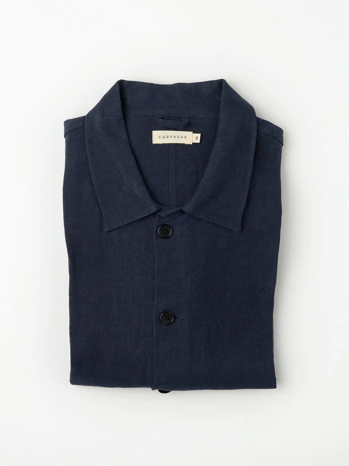 Overshirt Linen Montagnola Navy