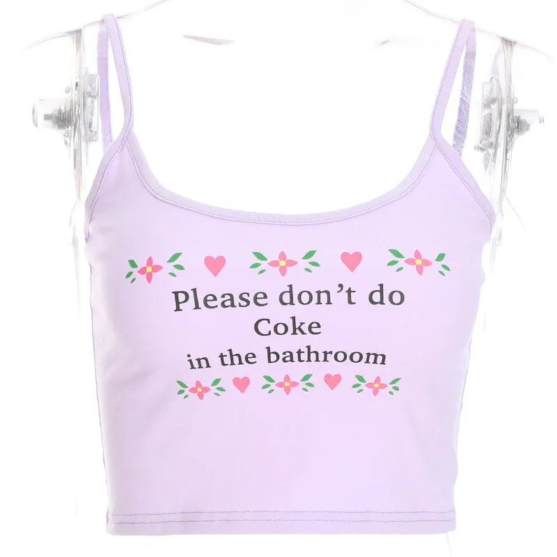 ''PLEASE DON'T DO COKE IN THE BATHROOM'' VEST BY22357