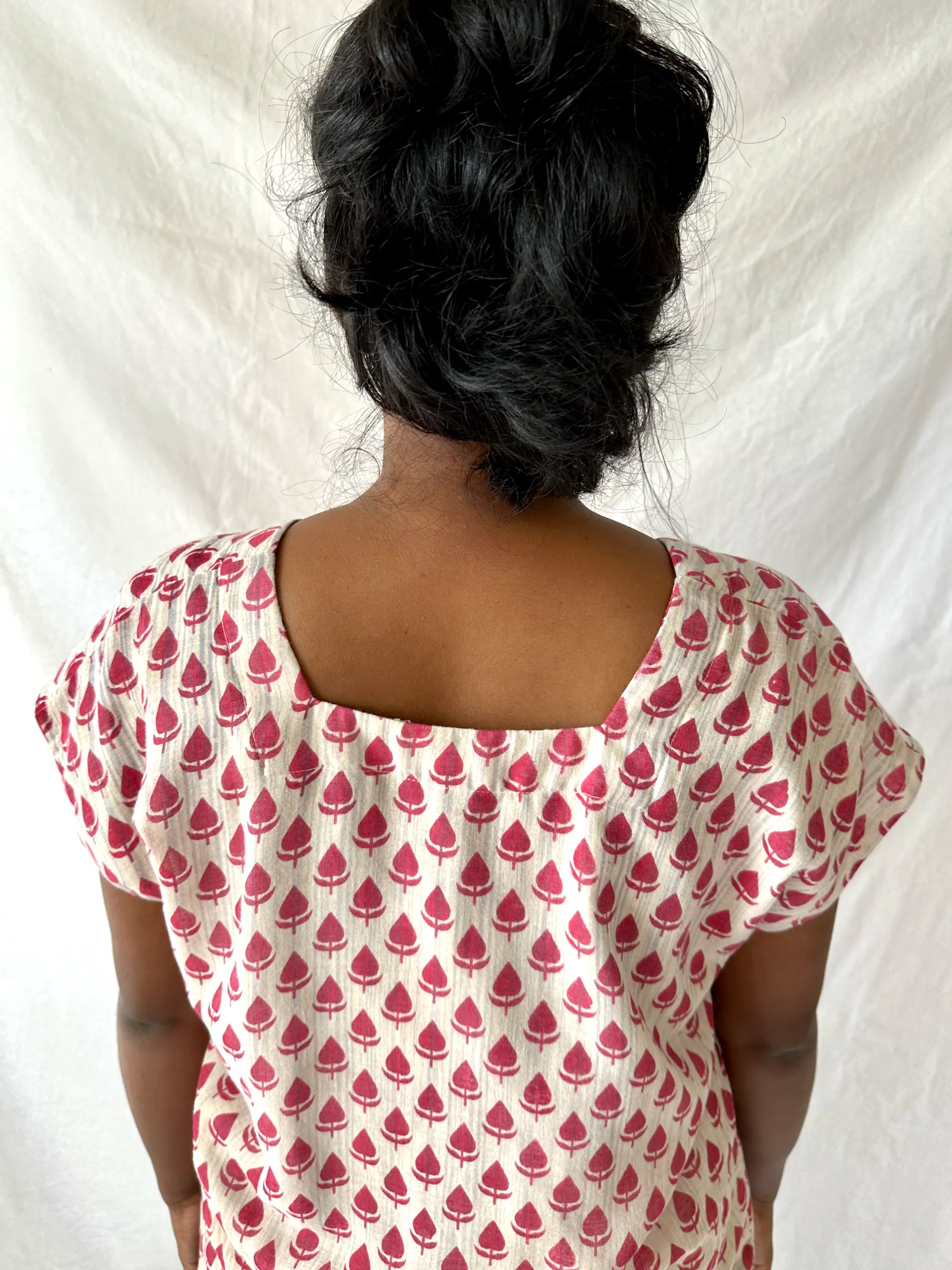 Red Tulip Square Neck Top - XS