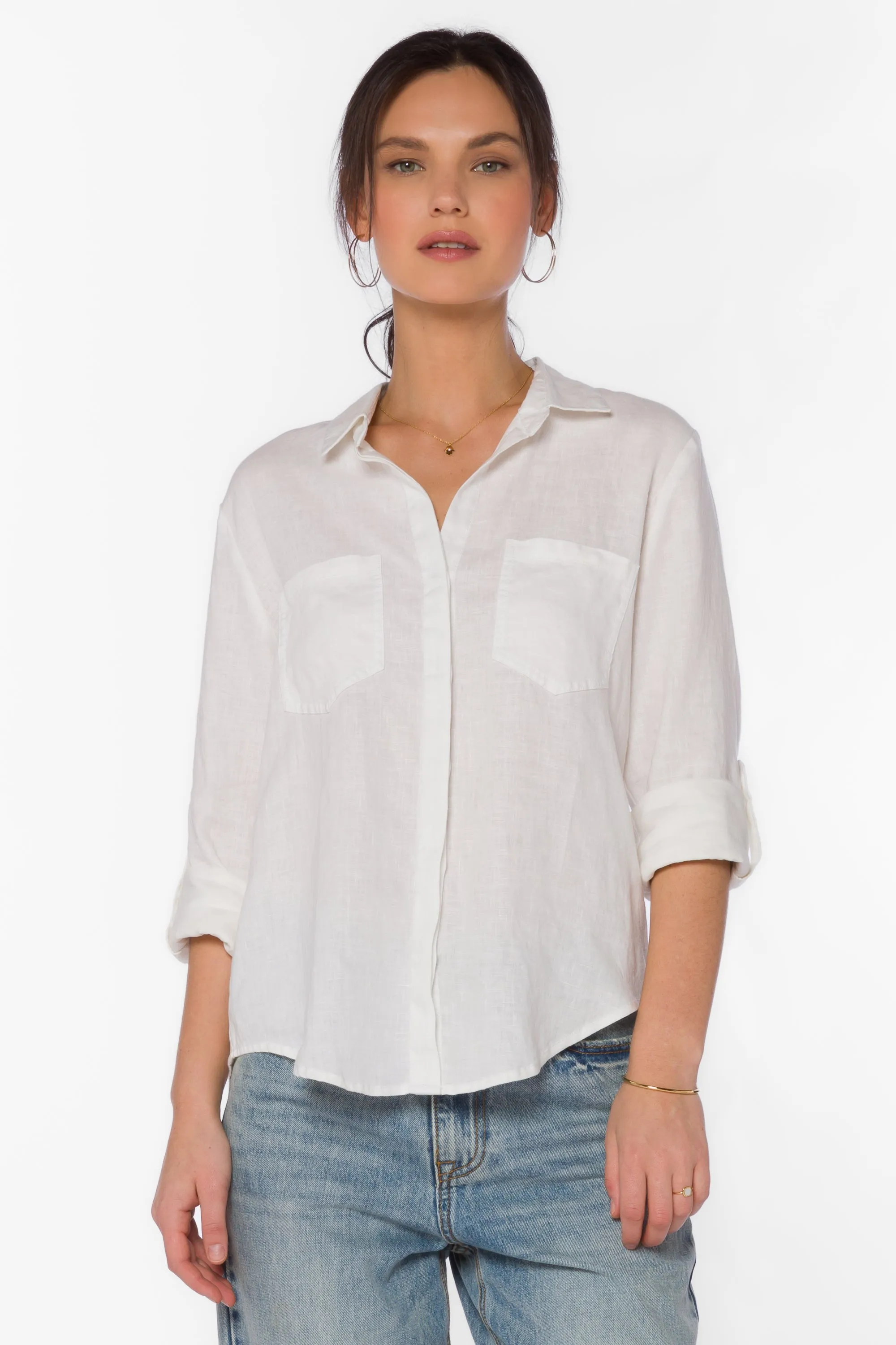 Riley White Linen Shirt