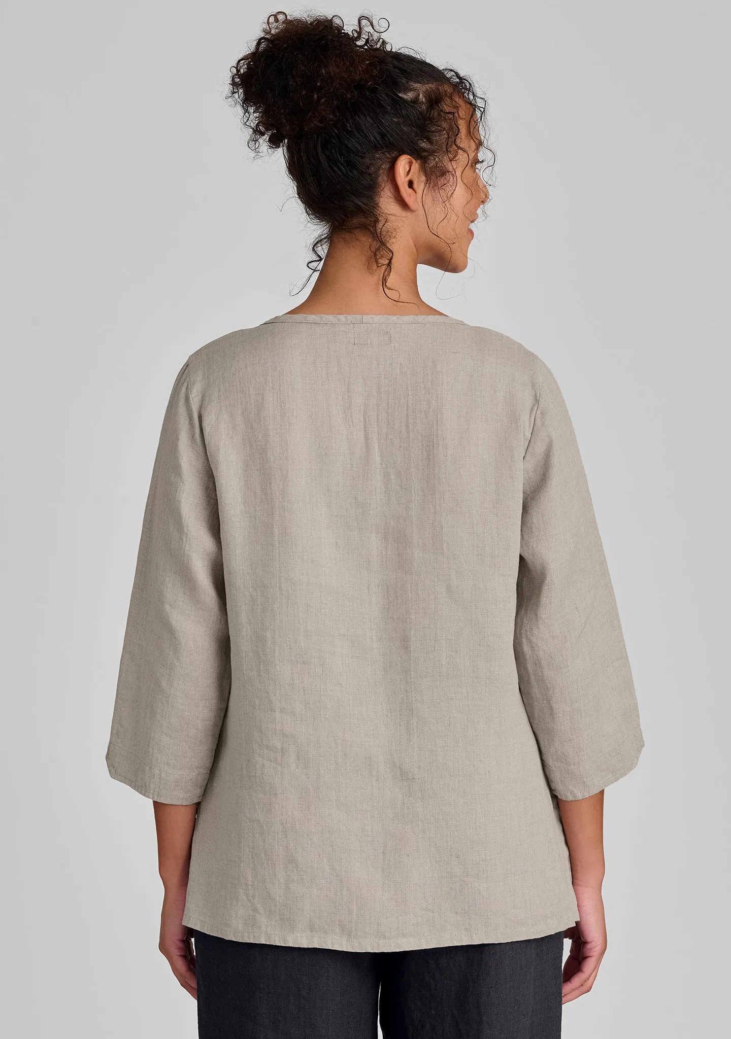 V Pullover - Linen Shirt