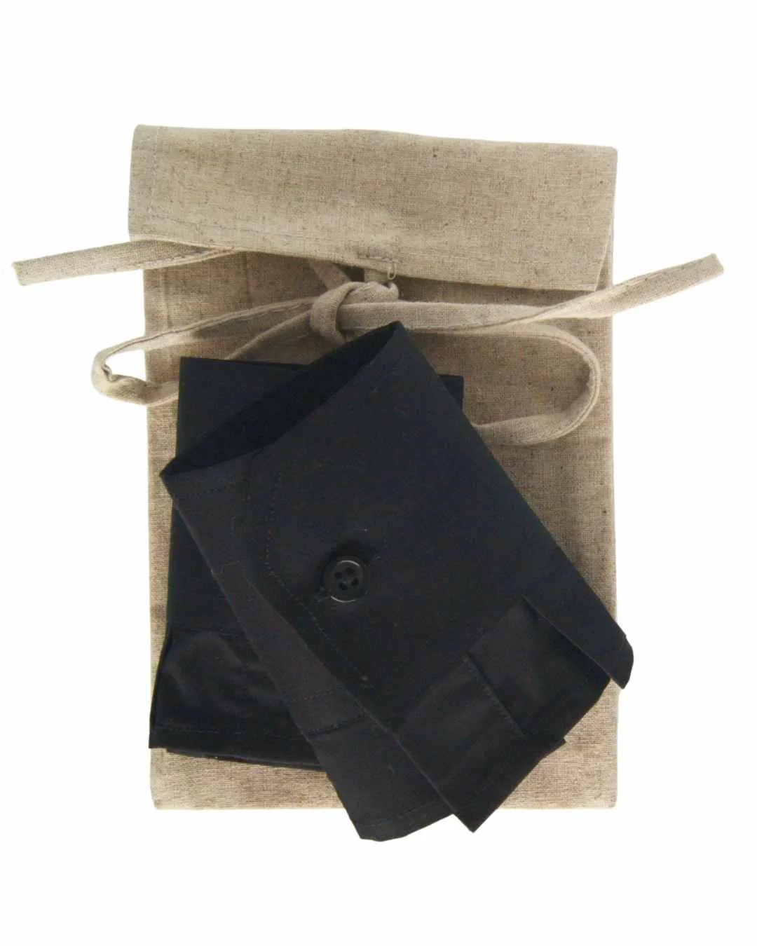 WearWith Black Cotton Shirt Cuffs