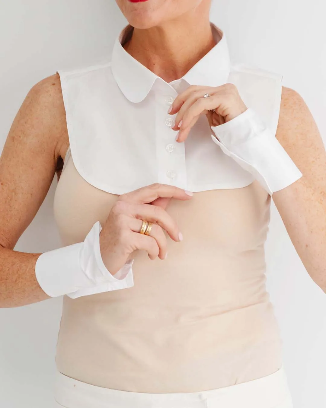 WearWith White Cotton Shirt Cuffs